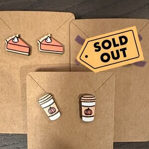 Autumn Stud Earrings NWOT each sold separately